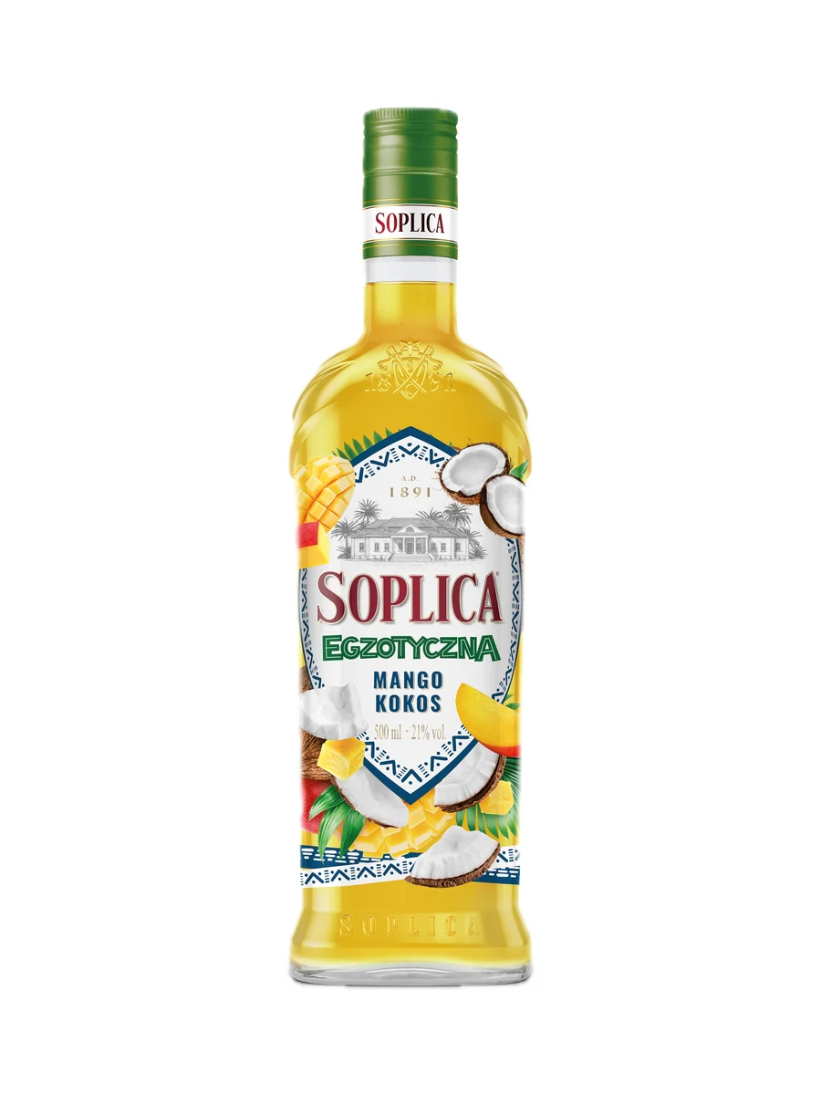 Soplica Exotic Mango and Coconut Vodka Liqueur (Egzotyczna Mango•Kokos) 50cl / 21%