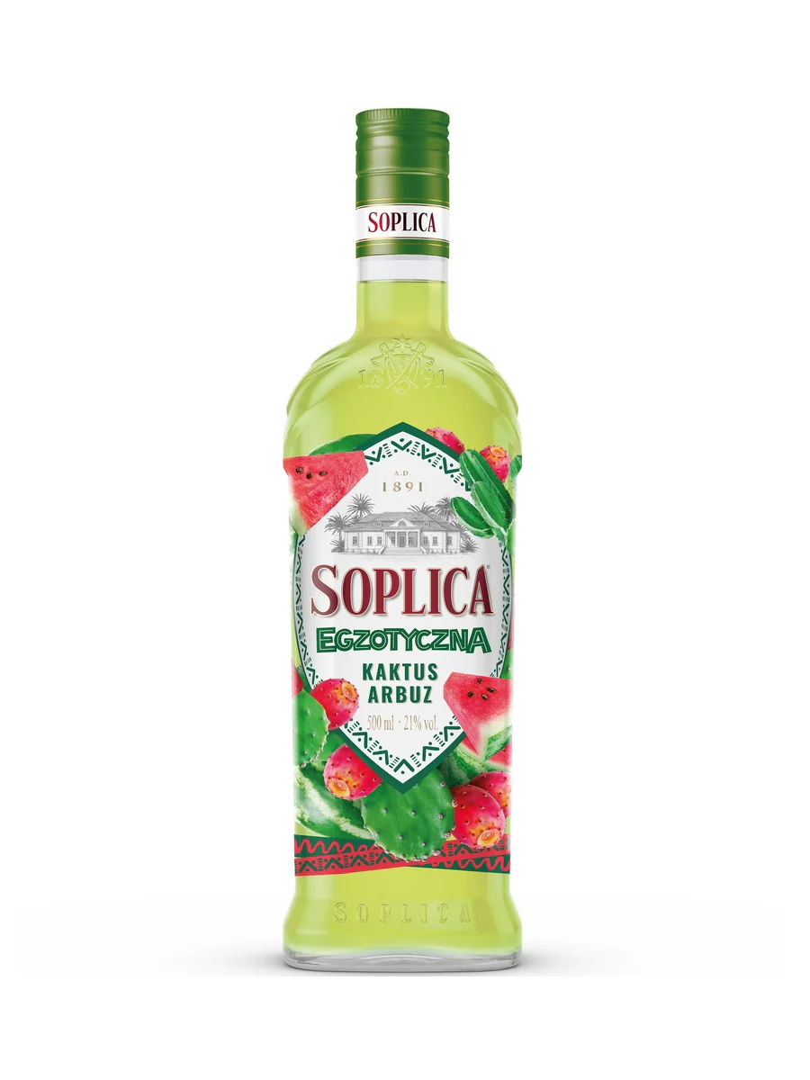 Soplica Exotic Cactus and Watermelon Vodka Liqueur (Egzotyczna Kaktus•Watermelon) 50cl / 21%